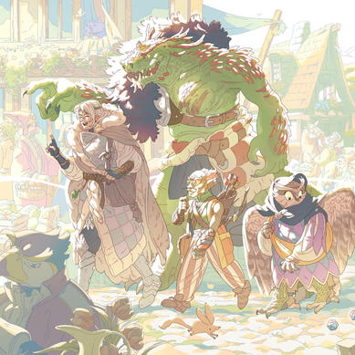 dnd party, commissioned piece dnd party, commissioned piece